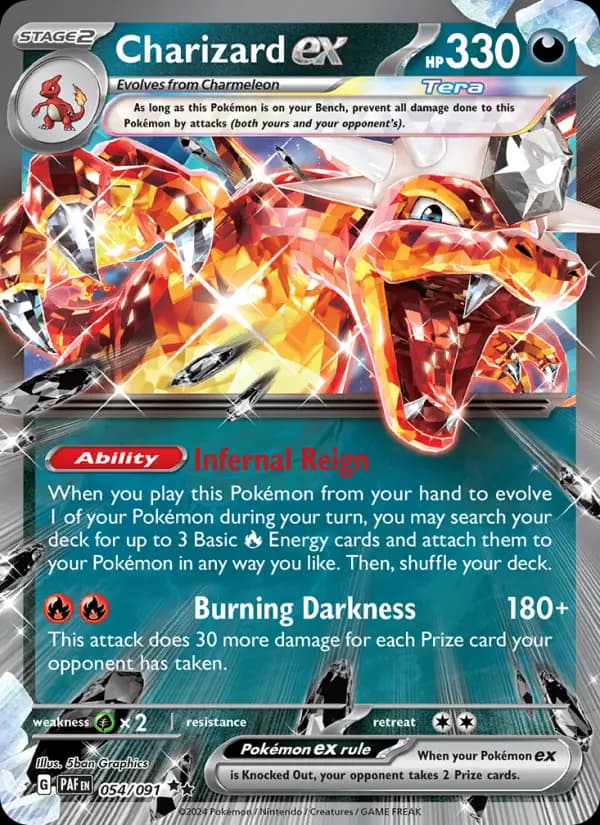 Charizard ex #054 — Paldean Fates