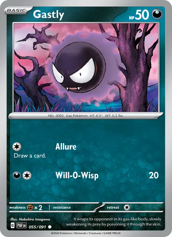Gastly #055 — Paldean Fates