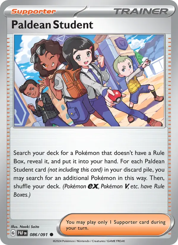 Paldean Student #086 — Paldean Fates