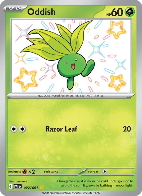 Oddish #092 — Paldean Fates