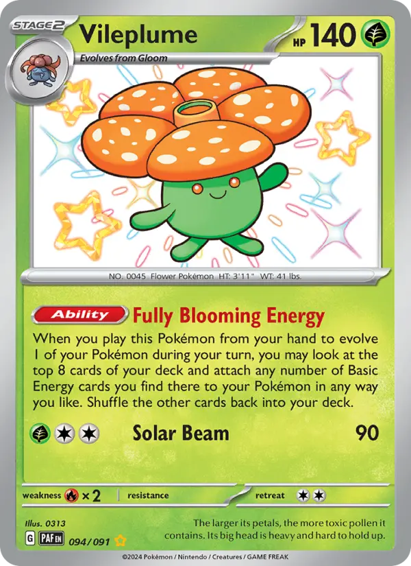 Vileplume #094 — Paldean Fates