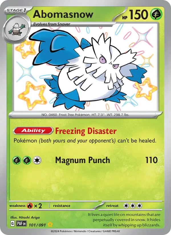 Abomasnow #101 — Paldean Fates