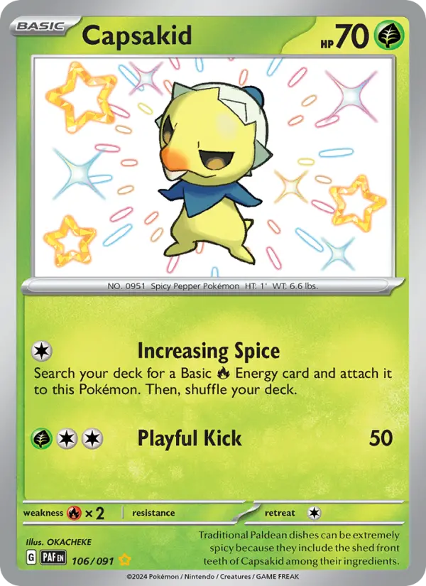 Capsakid #106 — Paldean Fates