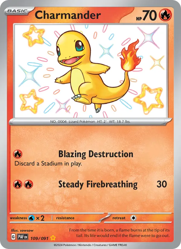 Charmander #109 — Paldean Fates