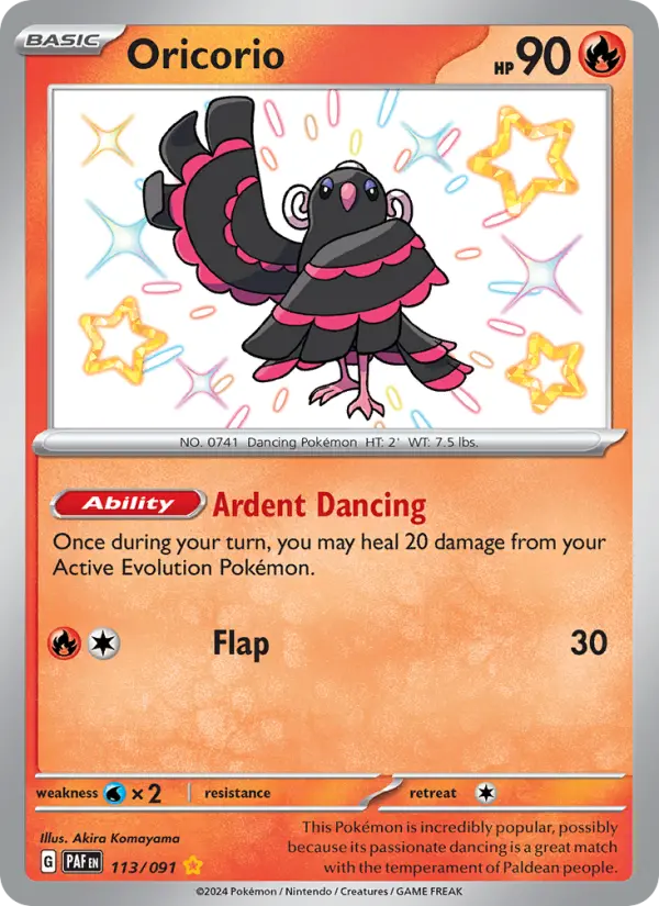 Oricorio #113 — Paldean Fates