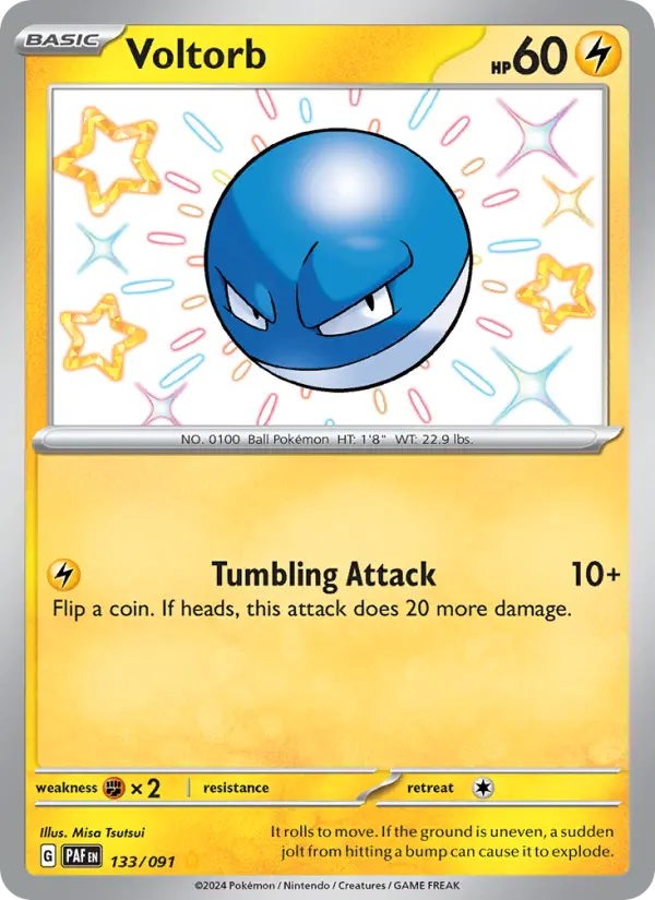 Voltorb #133 — Paldean Fates