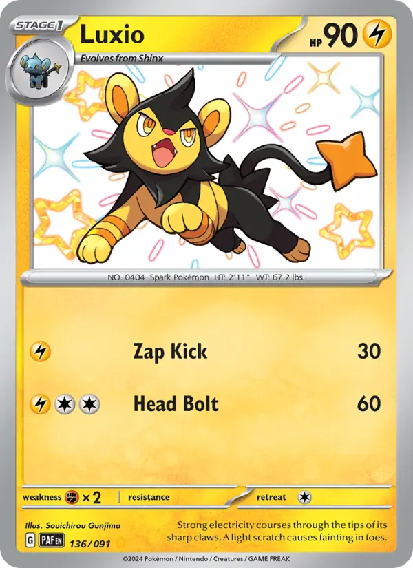 Luxio #136 — Paldean Fates