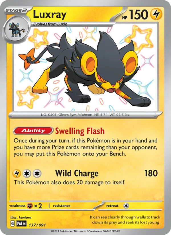 Luxray #137 — Paldean Fates