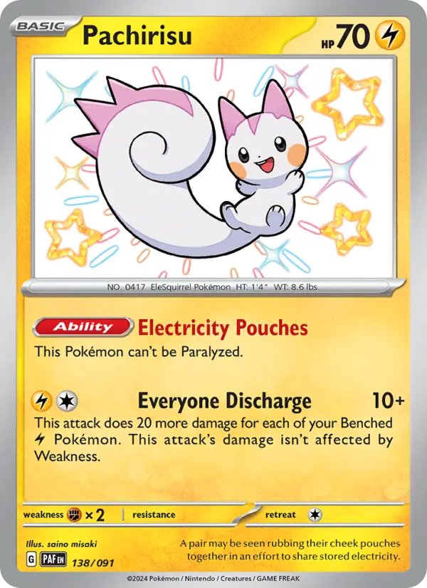 Pachirisu #138 — Paldean Fates