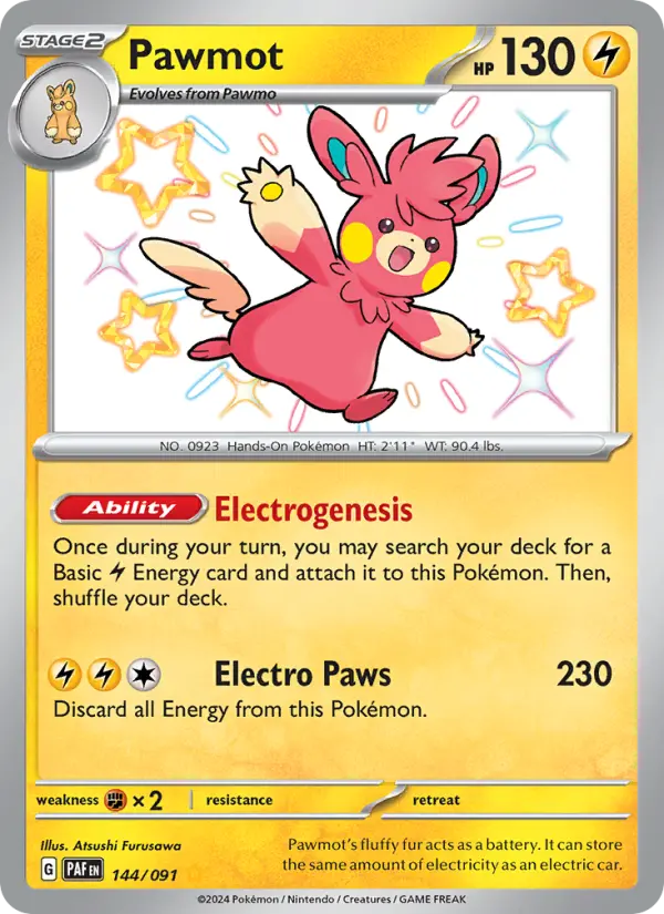 Pawmot #144 — Paldean Fates