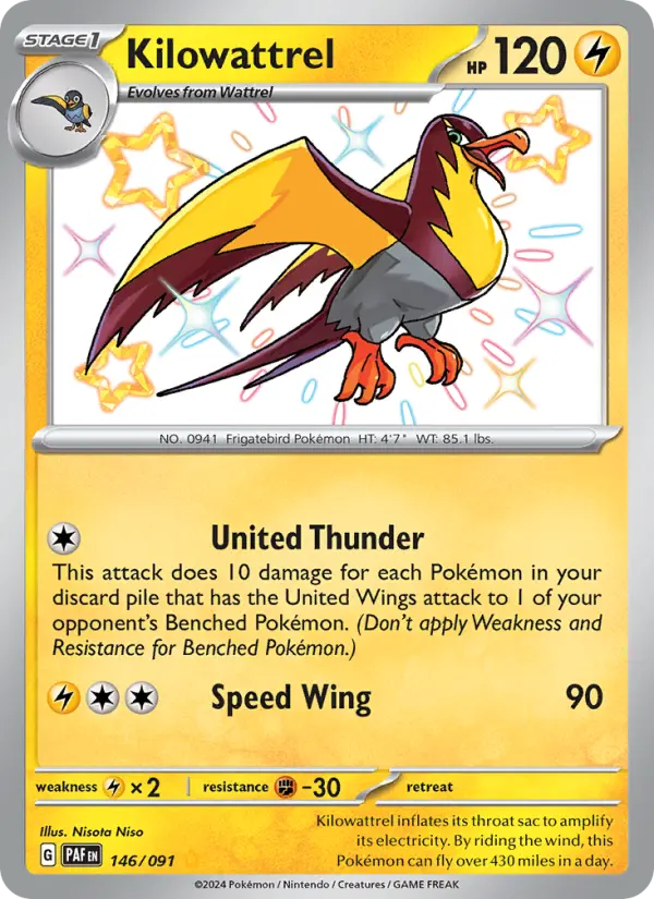 Kilowattrel #146 — Paldean Fates