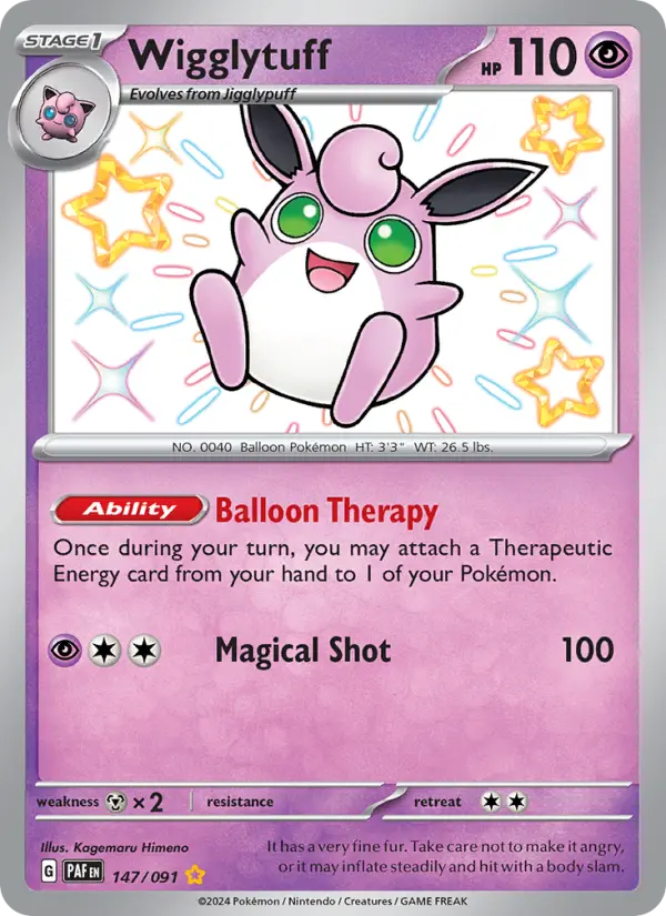 Wigglytuff #147 — Paldean Fates