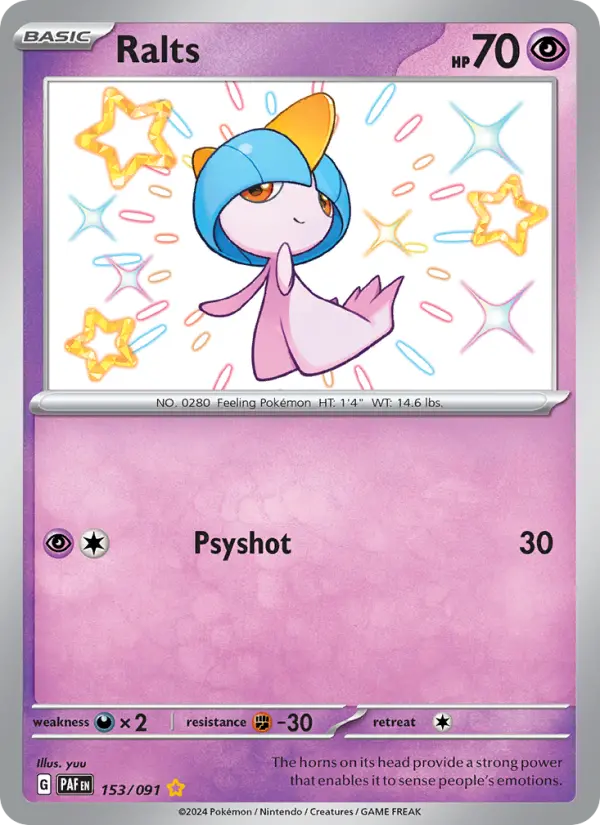 Ralts #153 — Paldean Fates