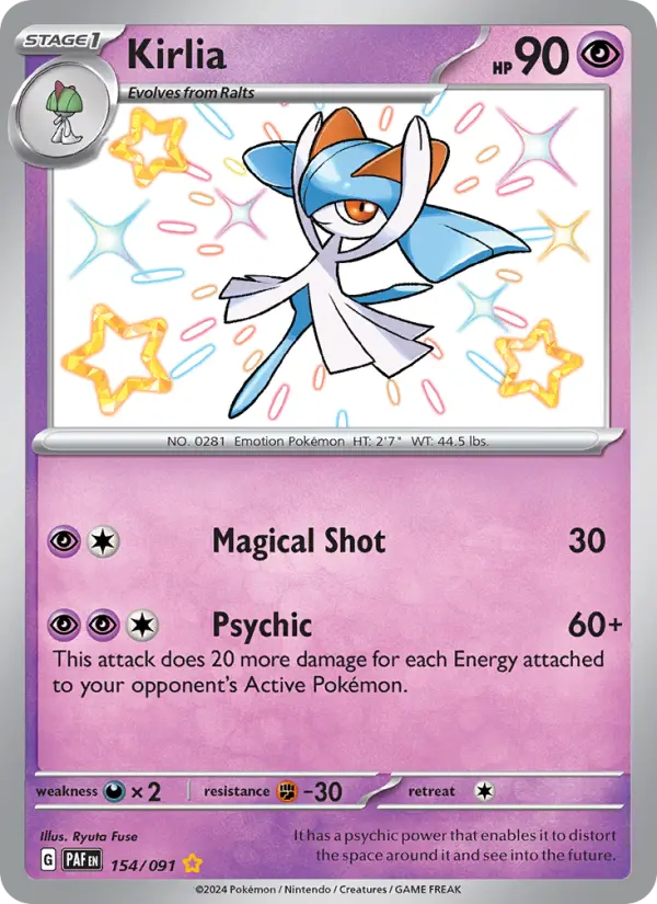 Kirlia #154 — Paldean Fates