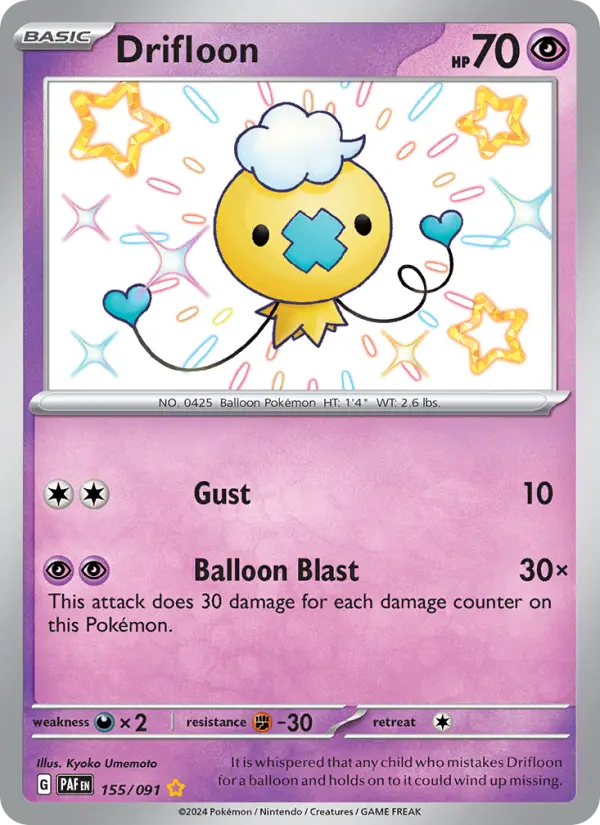 Drifloon #155 — Paldean Fates