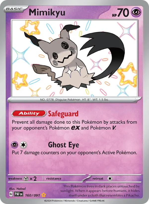 Mimikyu #160 — Paldean Fates