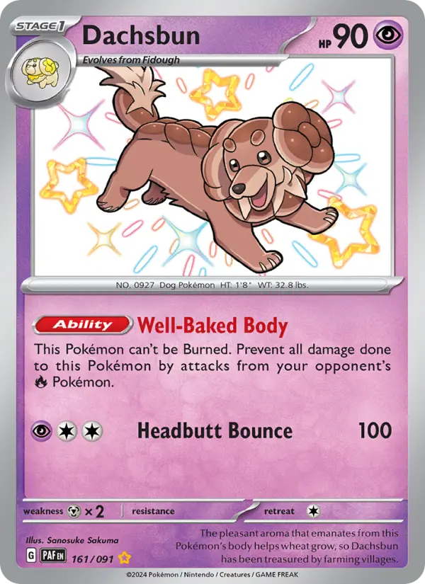 Dachsbun #161 — Paldean Fates