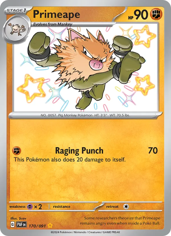 Primeape #170 — Paldean Fates