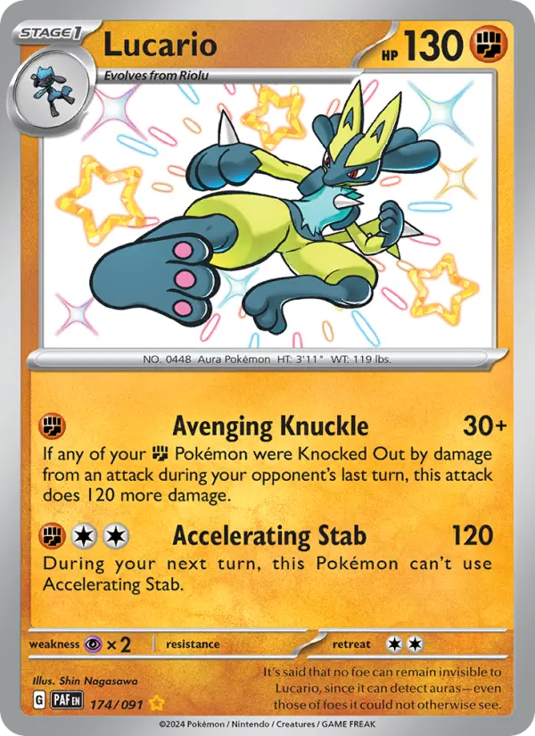 Lucario #174 — Paldean Fates