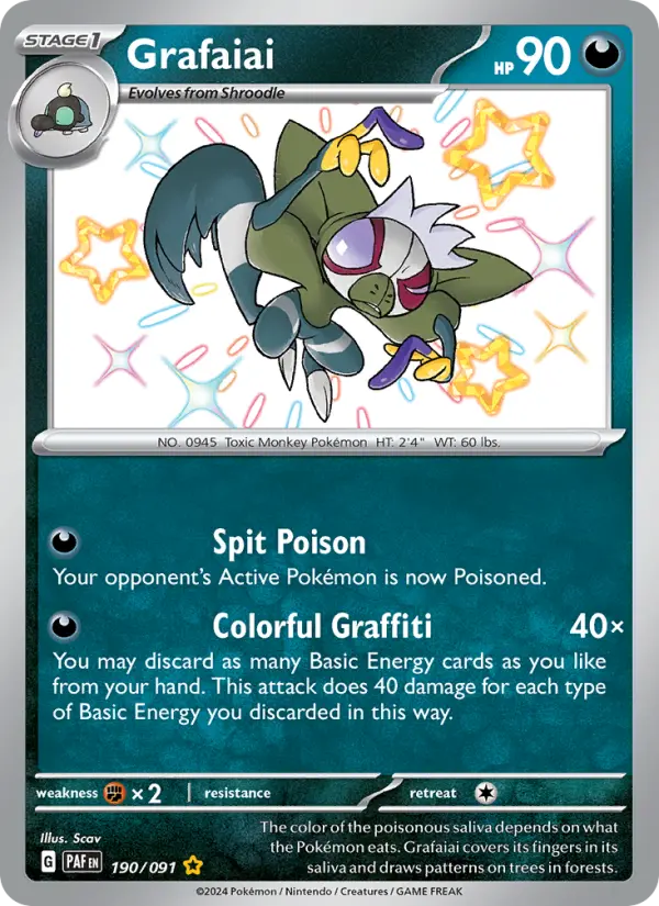 Grafaiai #190 — Paldean Fates