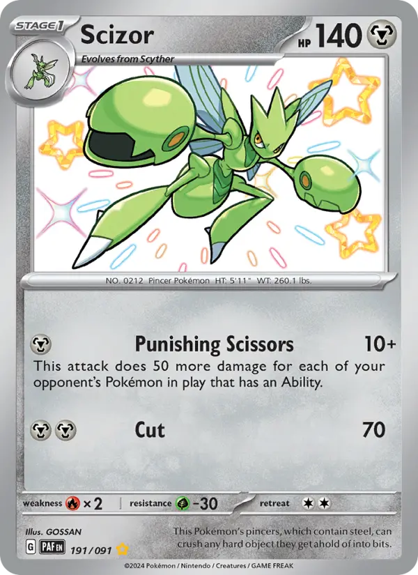 Scizor #191 — Paldean Fates