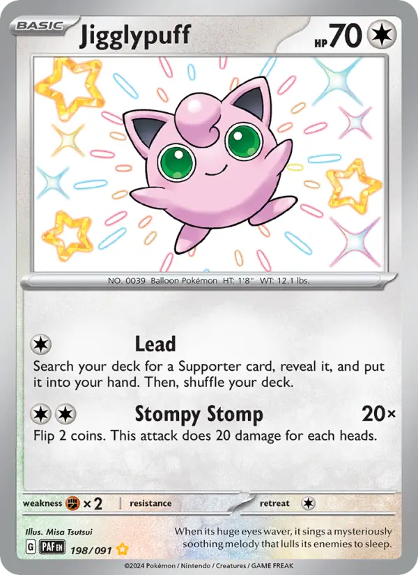 Jigglypuff #198 — Paldean Fates