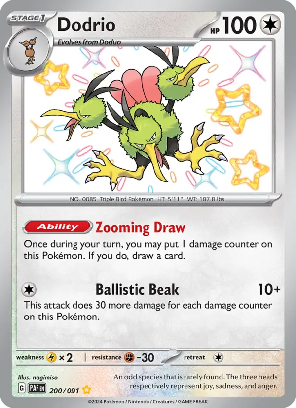 Dodrio #200 — Paldean Fates