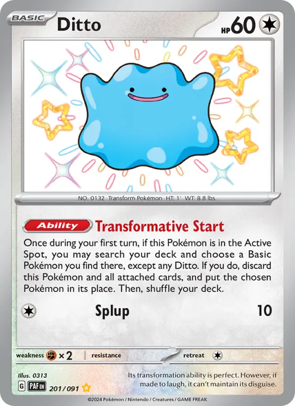 Ditto #201 — Paldean Fates