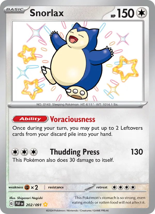Snorlax #202 — Paldean Fates