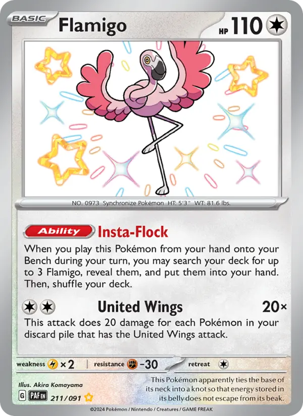 Flamigo #211 — Paldean Fates