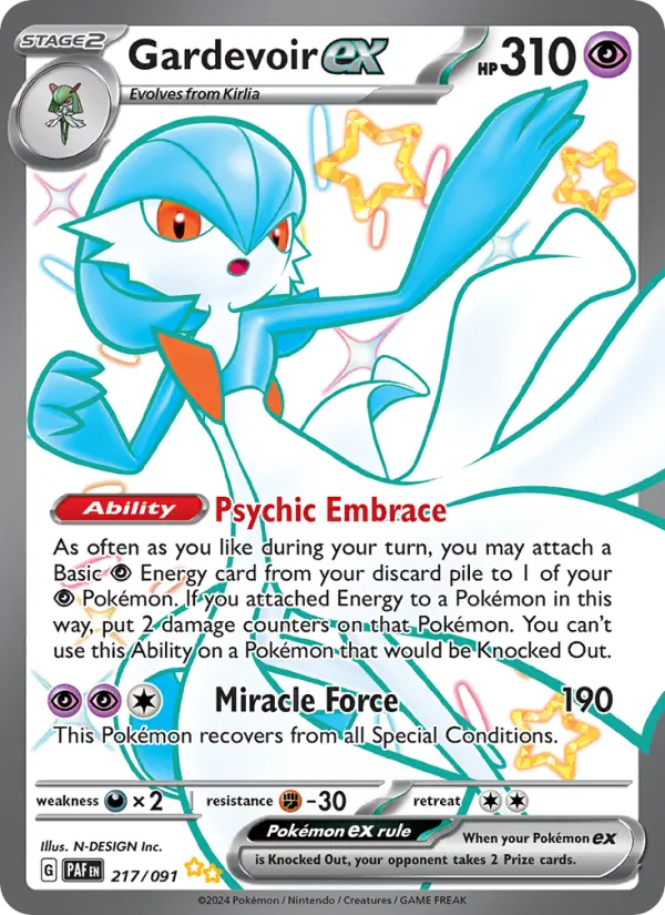Gardevoir ex #217 — Paldean Fates