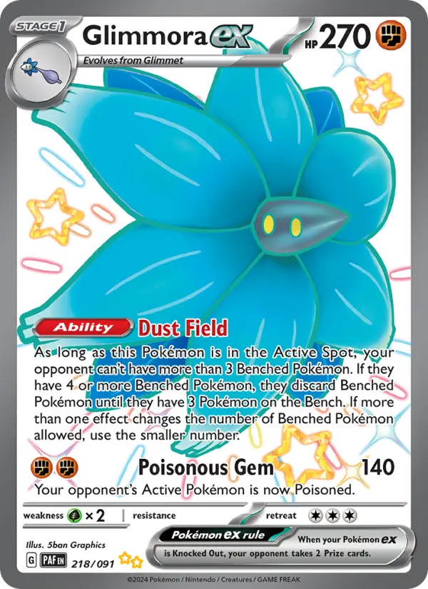 Glimmora ex #218 — Paldean Fates