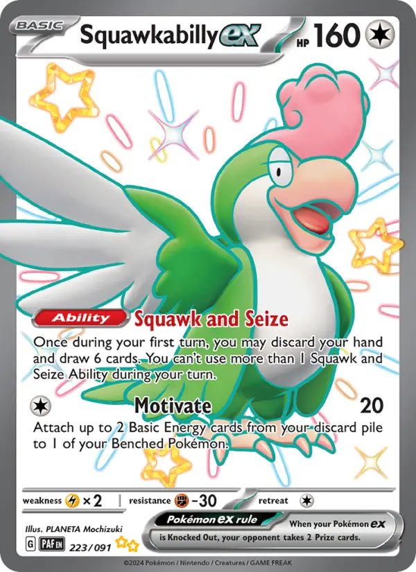 Squawkabilly ex #223 — Paldean Fates