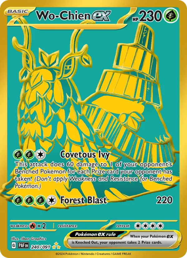 Wo-Chien ex #240 — Paldean Fates