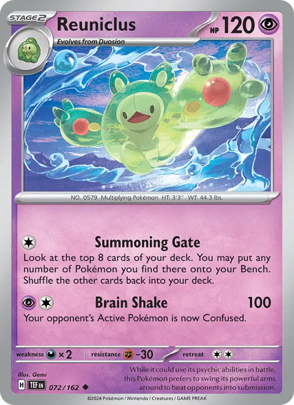 Reuniclus #072 — Temporal Forces