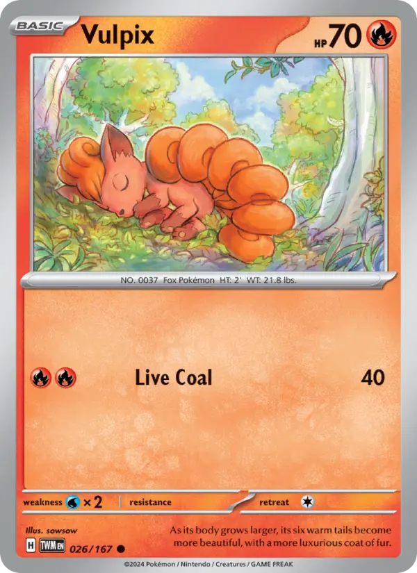 Vulpix #026 — Twilight Masquerade