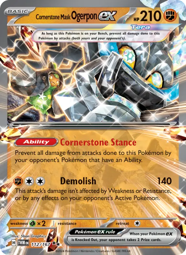 Cornerstone Mask Ogerpon ex #112 — Twilight Masquerade