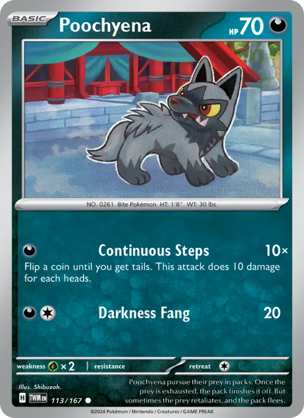 Poochyena #113 — Twilight Masquerade