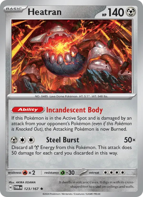 Heatran #123 — Twilight Masquerade