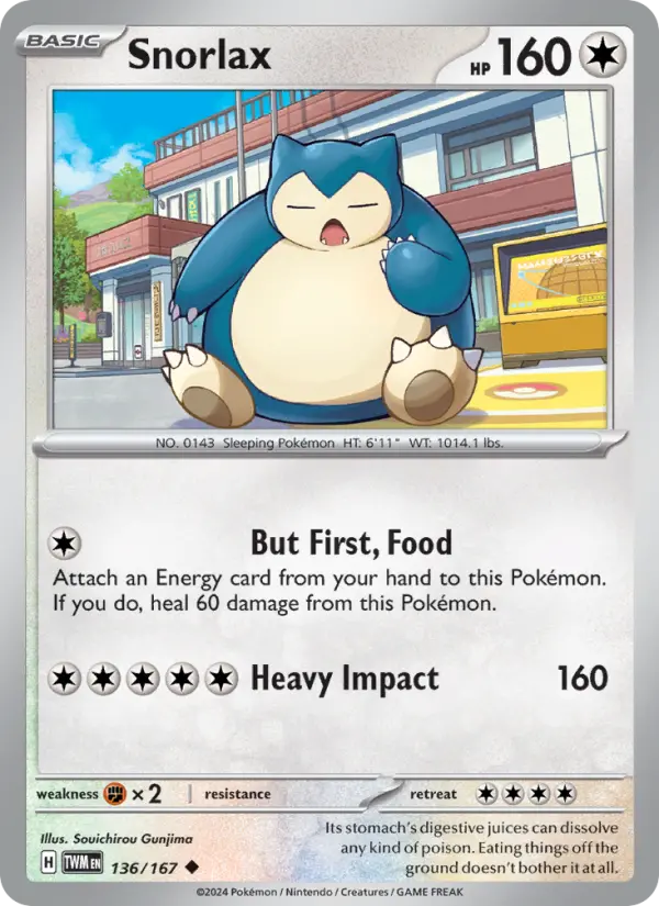 Snorlax #136 — Twilight Masquerade