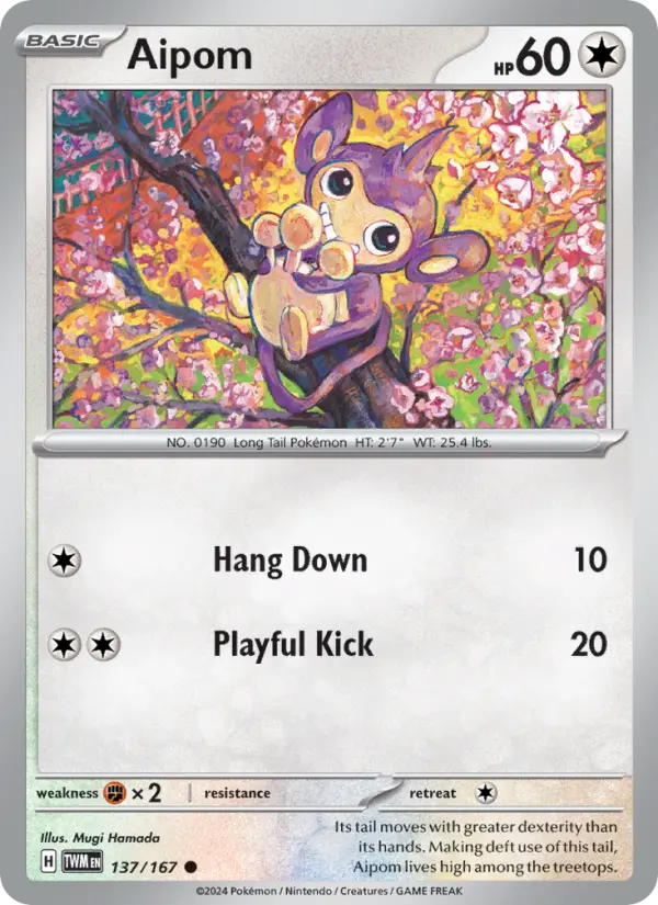Aipom #137 — Twilight Masquerade