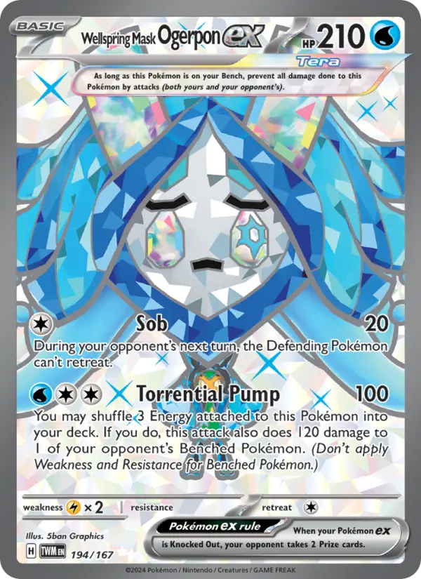 Wellspring Mask Ogerpon ex #194 — Twilight Masquerade