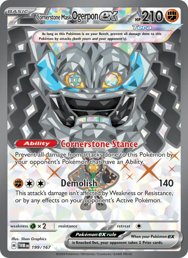 Cornerstone Mask Ogerpon ex #199 — Twilight Masquerade