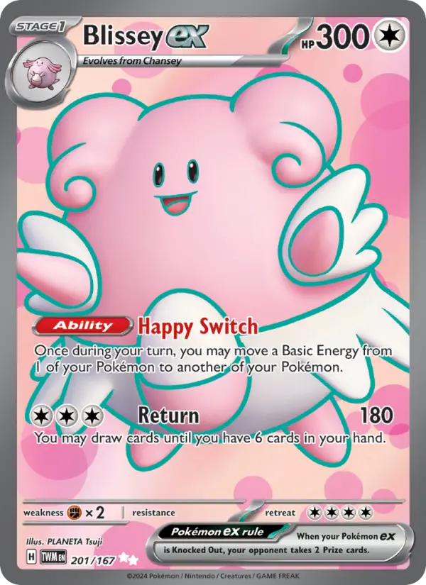 Blissey ex #201 — Twilight Masquerade
