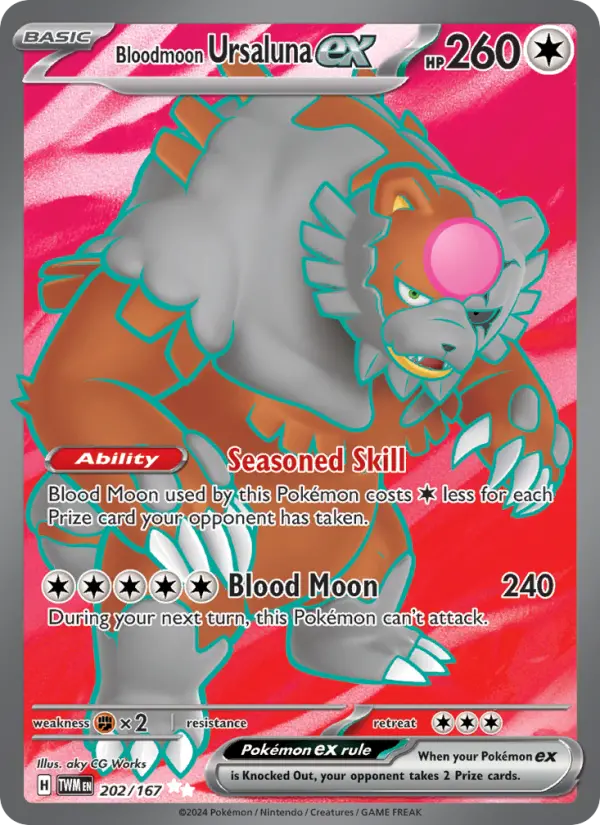 Bloodmoon Ursaluna ex #202 — Twilight Masquerade