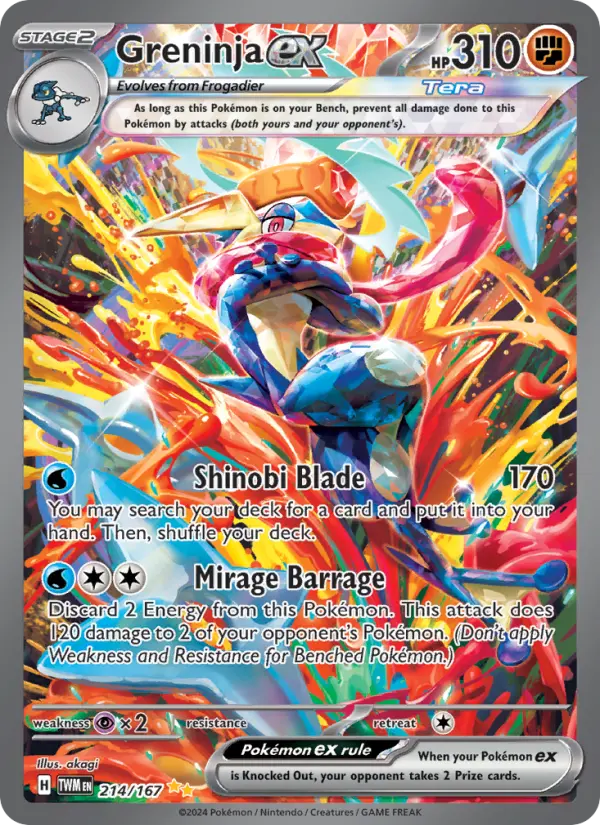 Greninja ex #214 — Twilight Masquerade