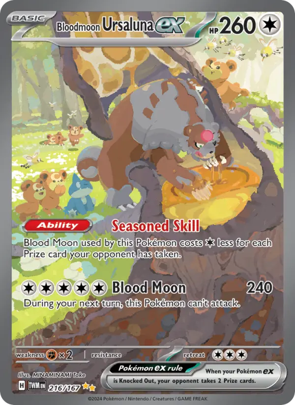 Bloodmoon Ursaluna ex #216 — Twilight Masquerade