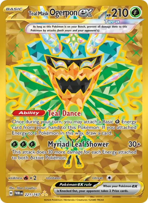 Teal Mask Ogerpon ex #221 — Twilight Masquerade