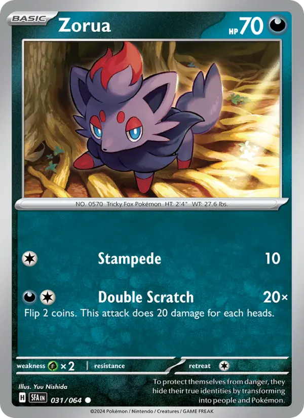 Zorua #031 — Shrouded Fable