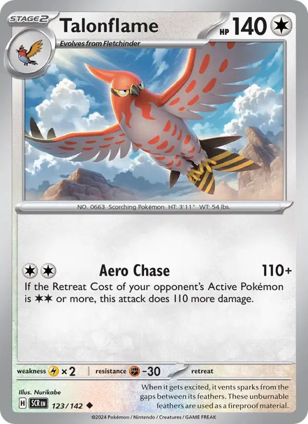 Talonflame #123 — Stellar Crown